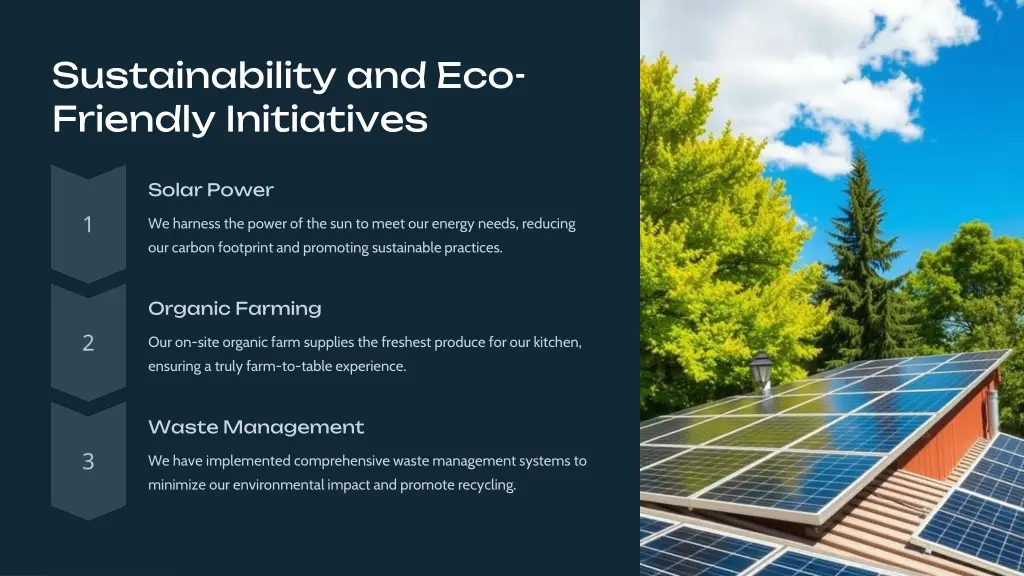 sustainability and eco friendly initiatives