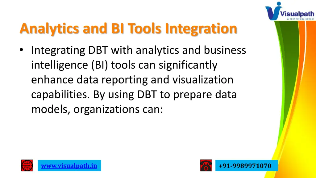 analytics and bi tools integration integrating