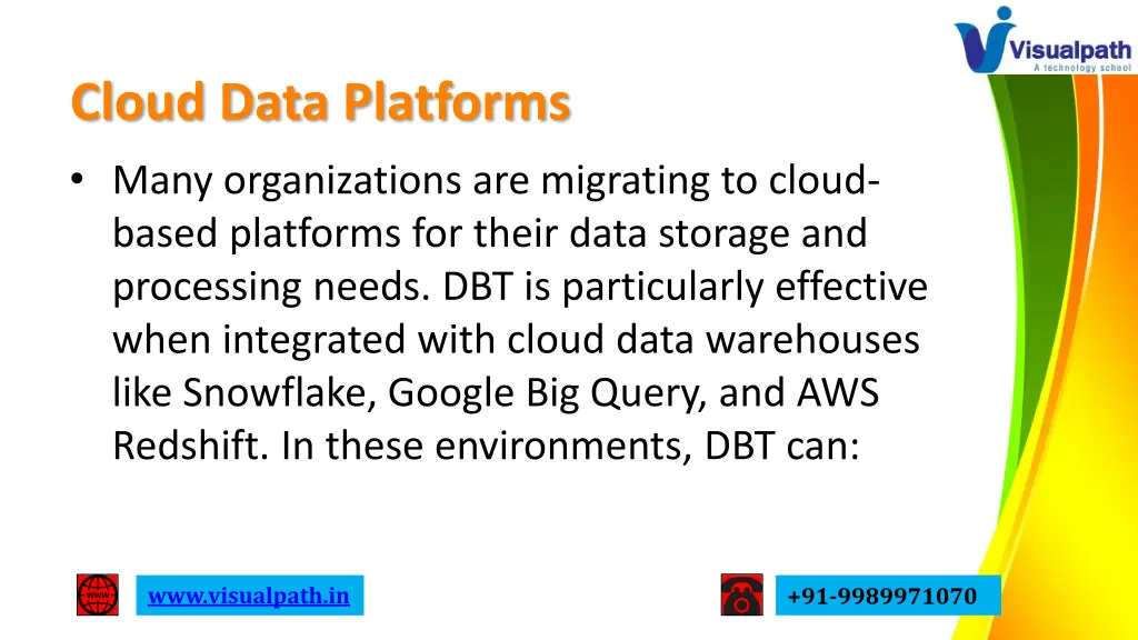 cloud data platforms many organizations