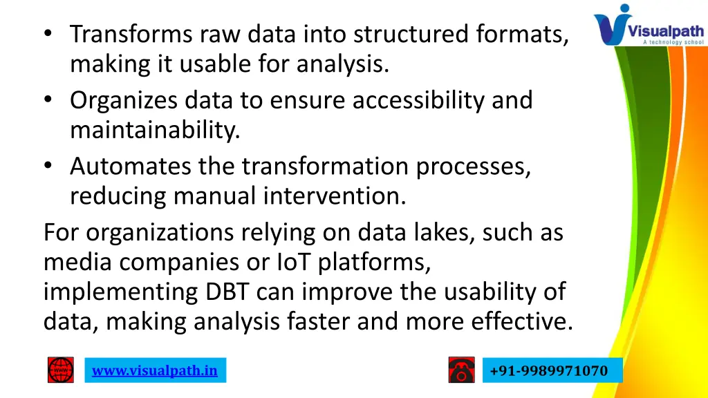 transforms raw data into structured formats