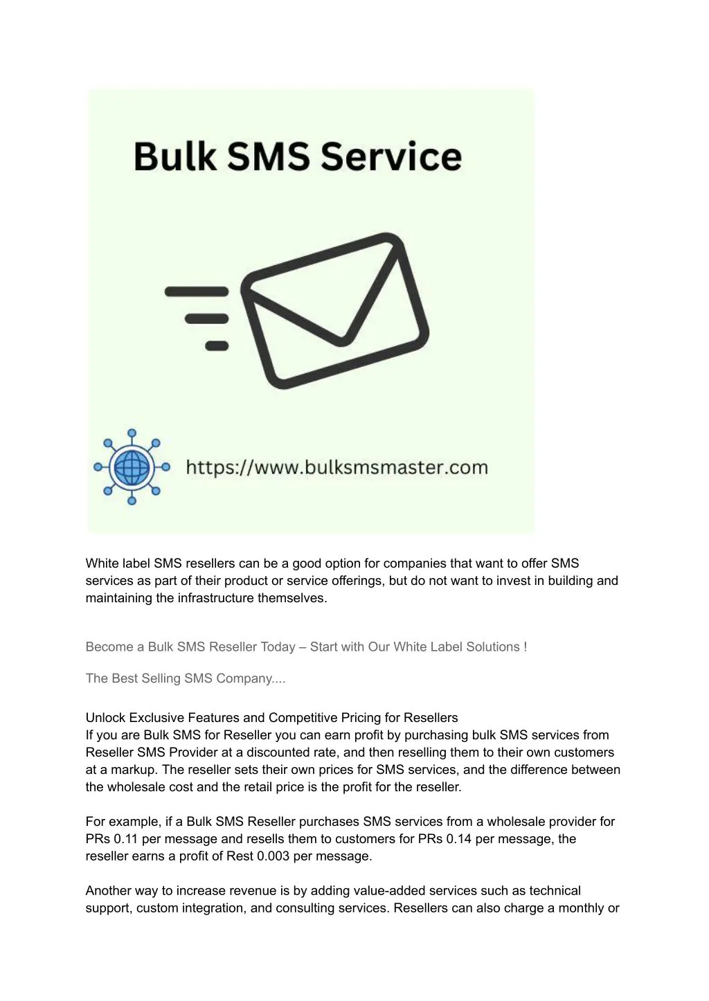 white label sms resellers can be a good option