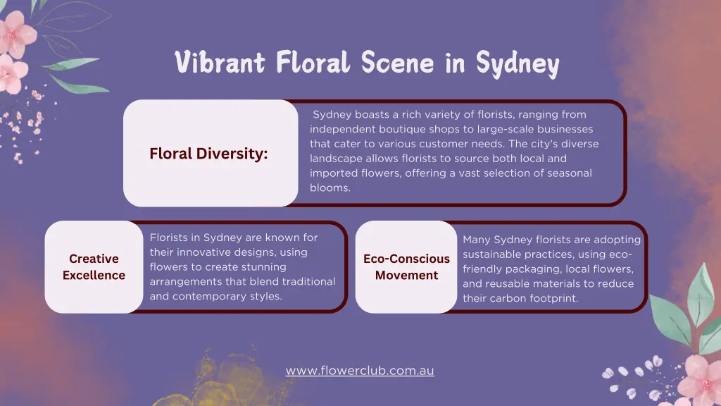 vibrant floral scene in sydney