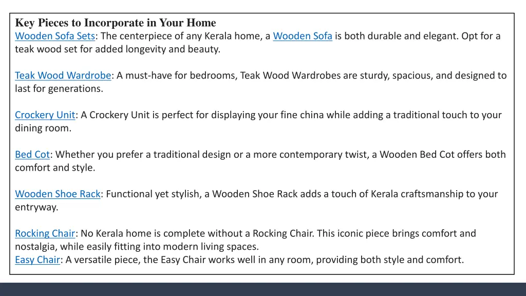 key pieces to incorporate in your home wooden