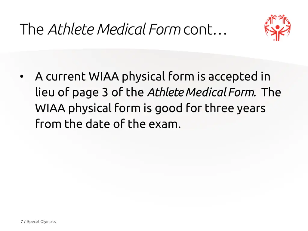 the athlete medical form cont