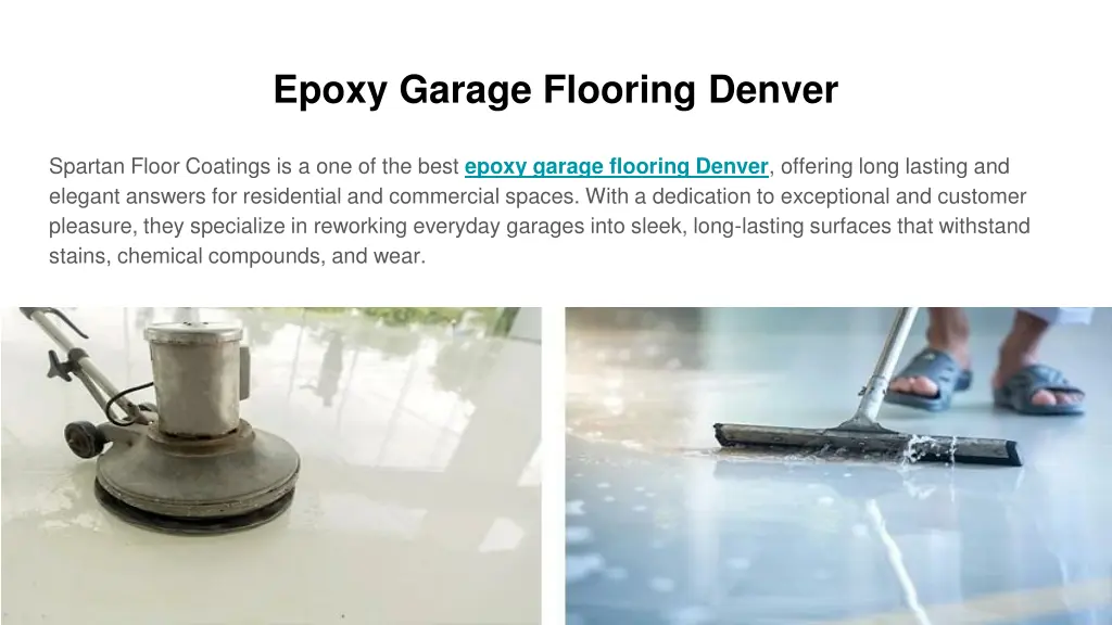 epoxy garage flooring denver