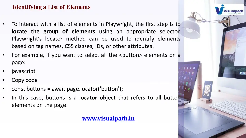 identifying a list of elements