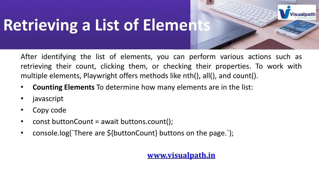 retrieving a list of elements