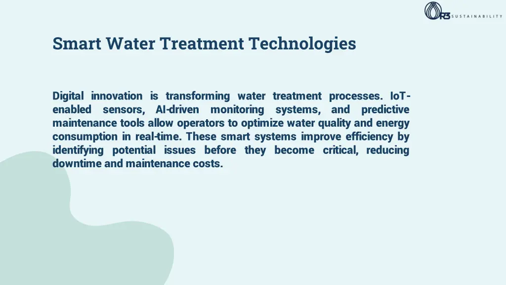 smart water treatment technologies