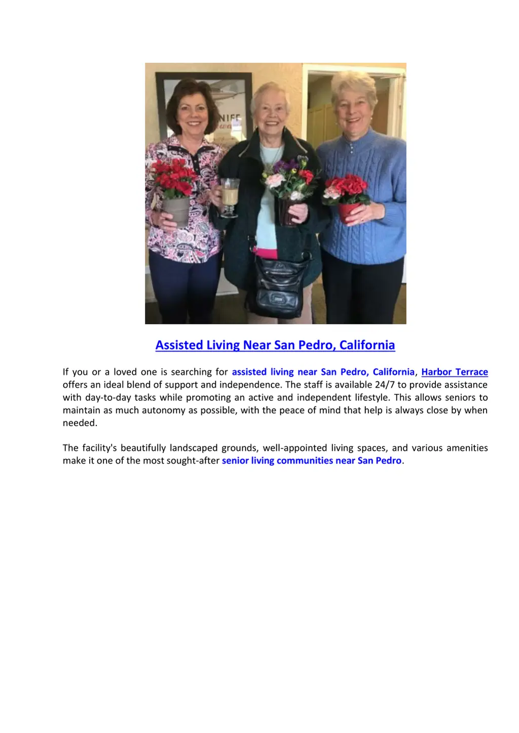 assisted living near san pedro california