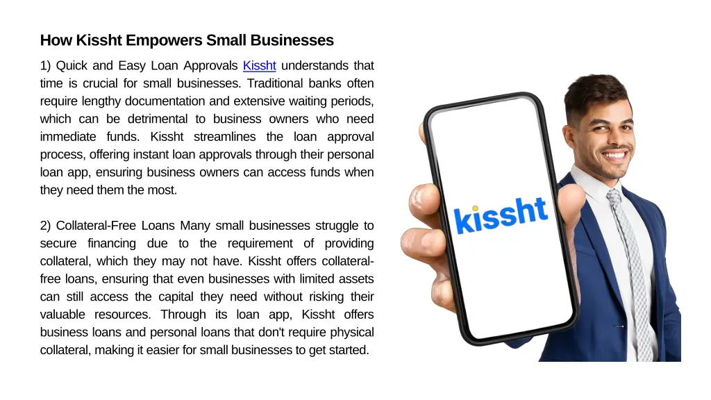 how kissht empowers small businesses