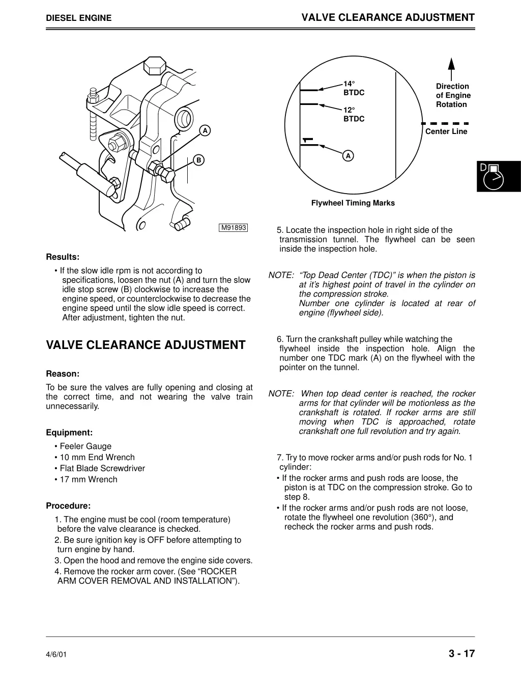 valve clearance adjustment