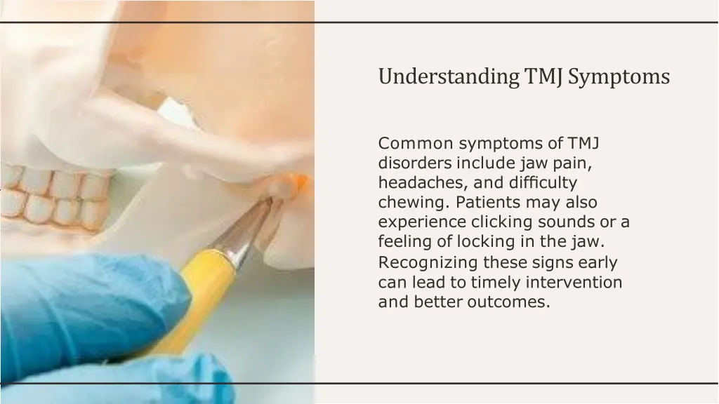 understanding tmj symptoms