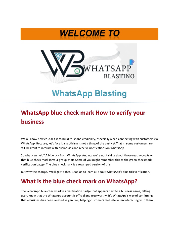 whatsapp blasting