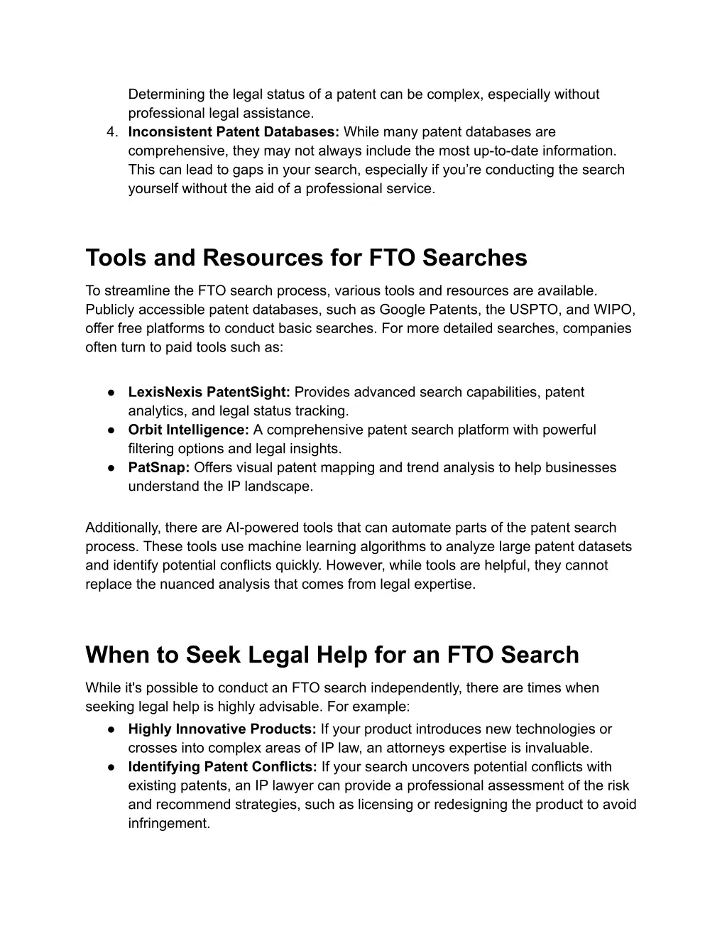 determining the legal status of a patent