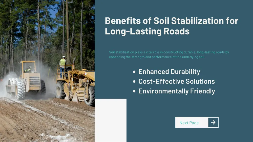 benefits of soil stabilization for long lasting