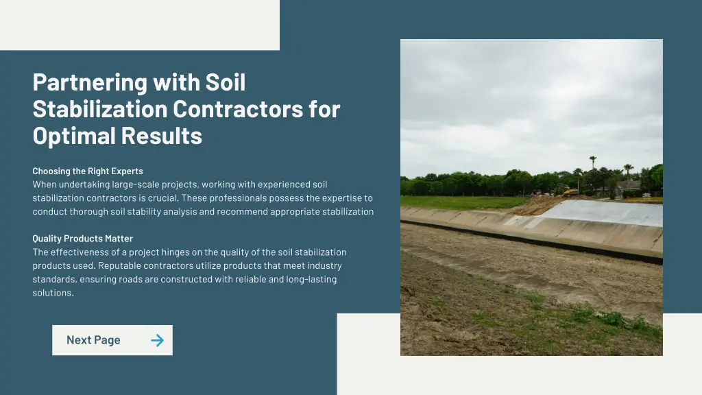 partnering with soil stabilization contractors