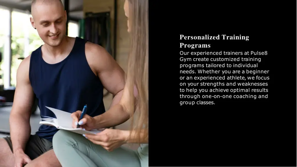 personalized training programs our experienced