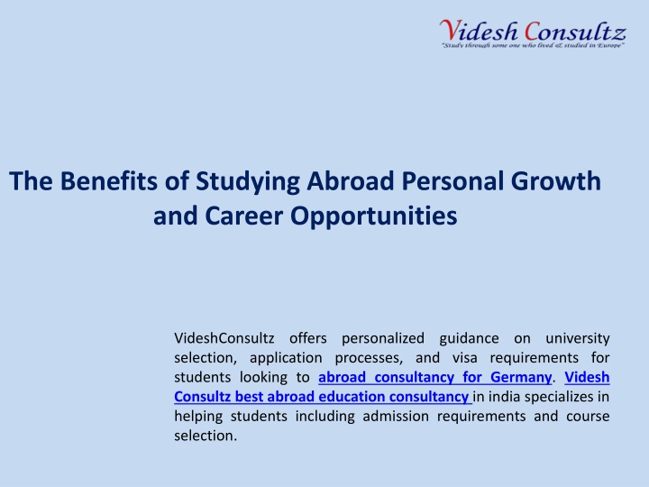 the benefits of studying abroad personal growth