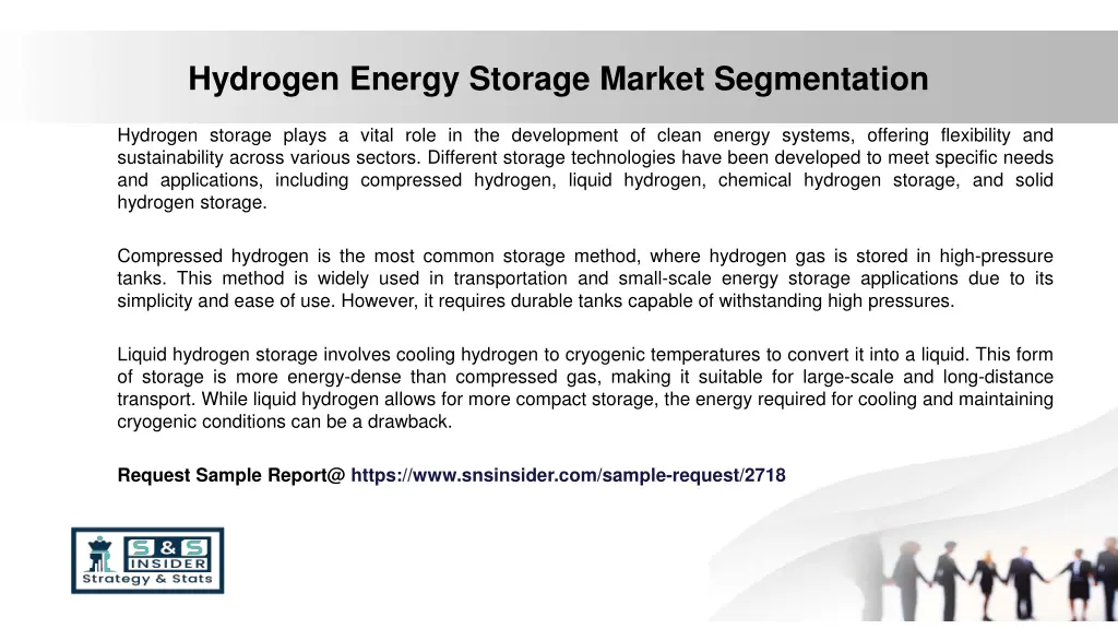 hydrogen energy storage market segmentation