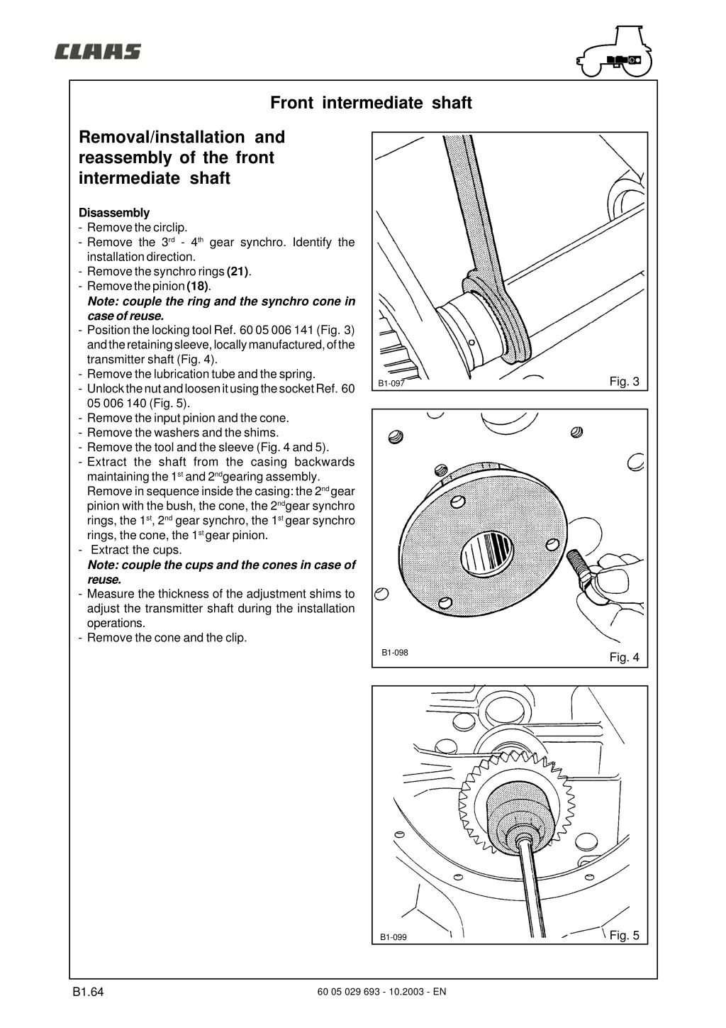 front intermediate shaft 3