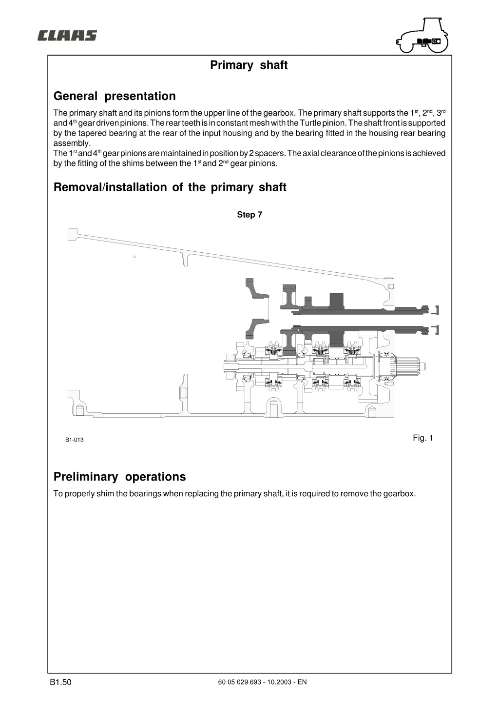 primary shaft 1