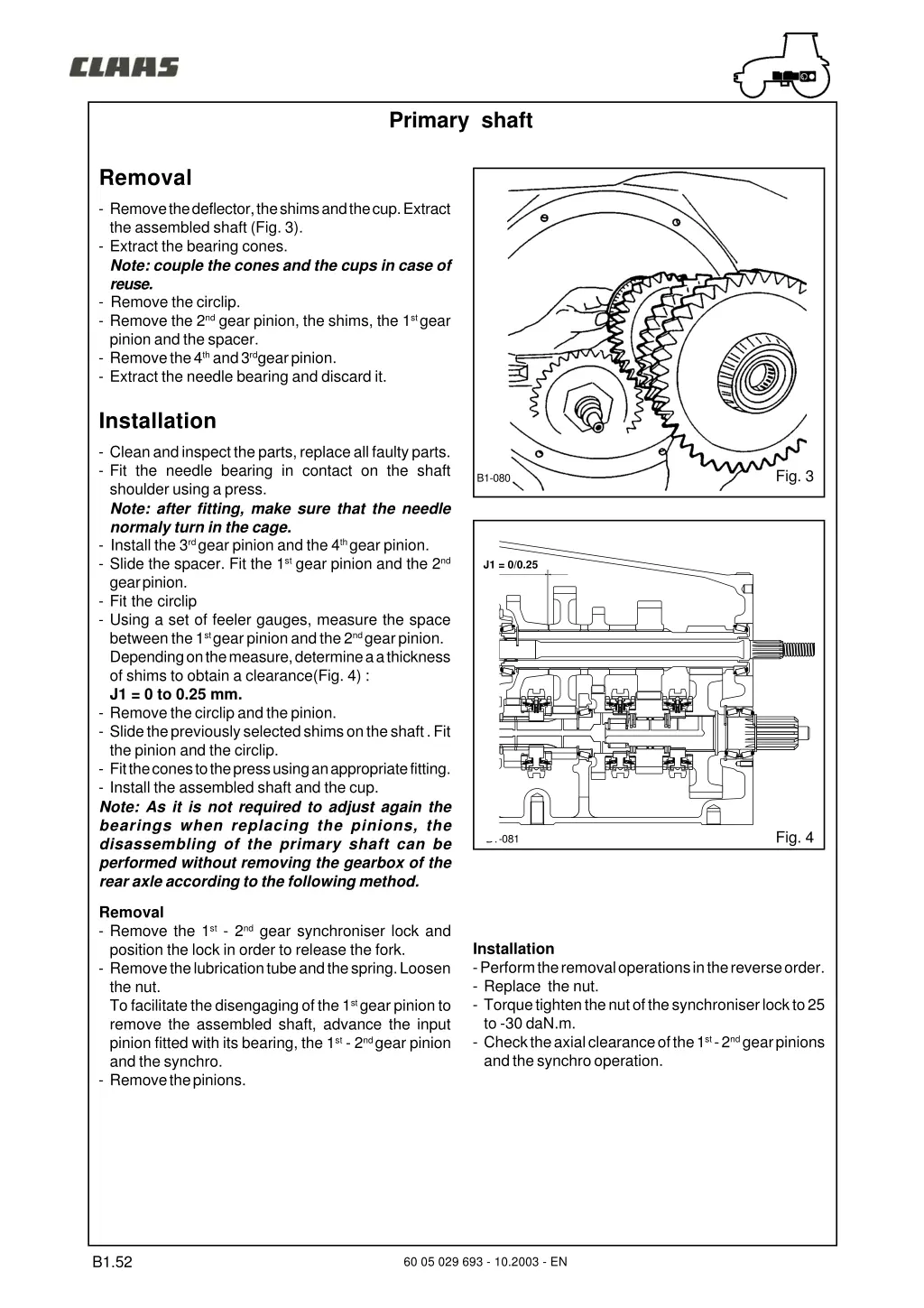 primary shaft 3