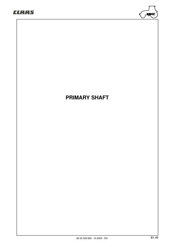 primary shaft