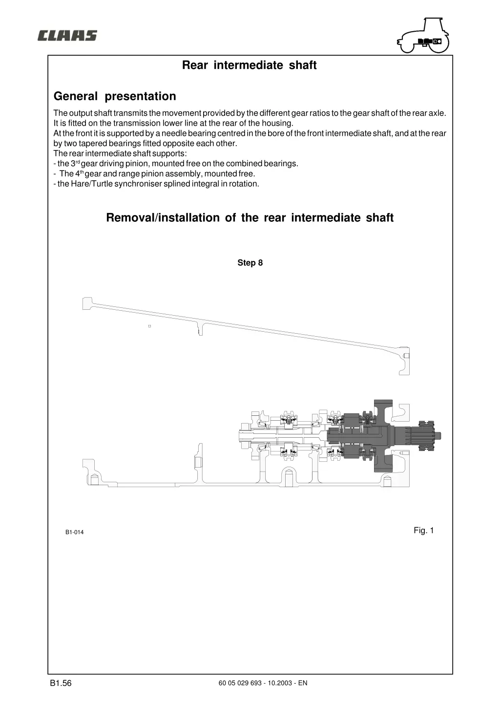 rear intermediate shaft 1