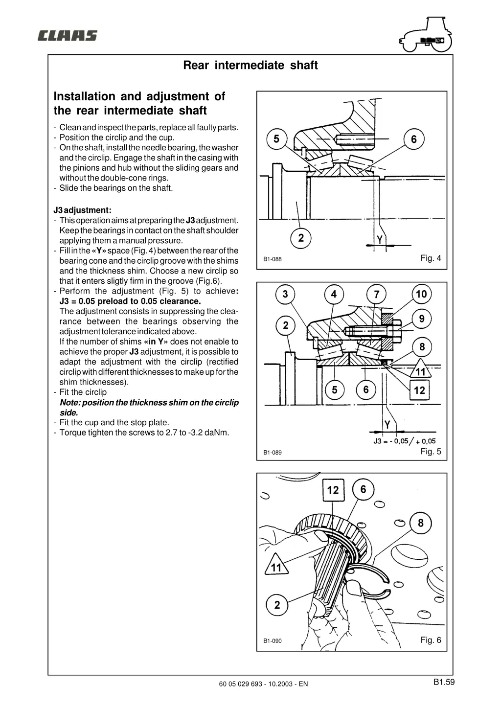 rear intermediate shaft 4