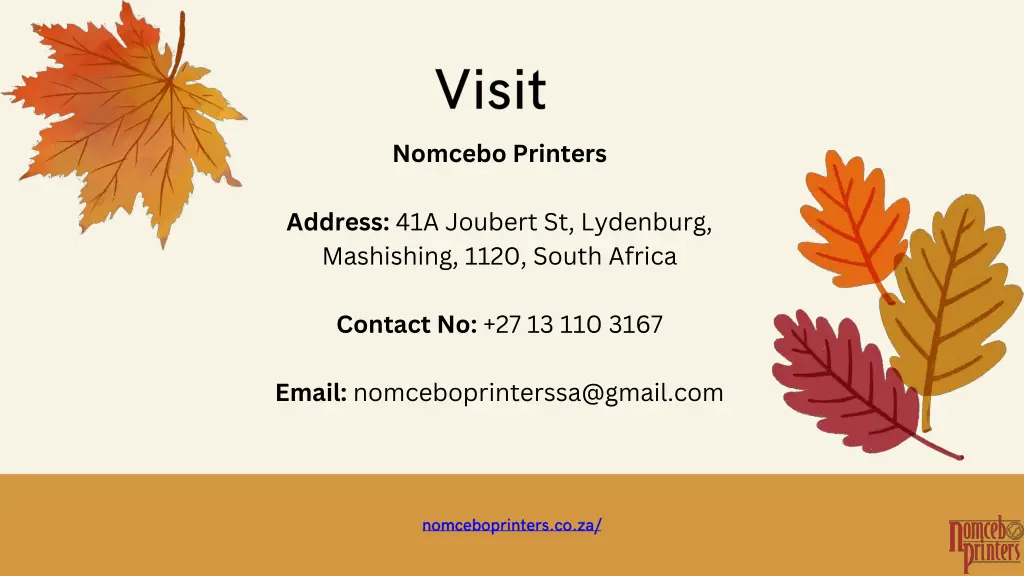 nomcebo printers