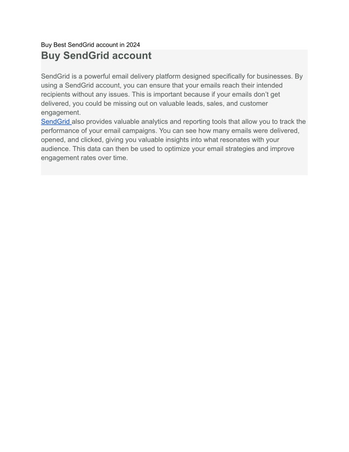 buy best sendgrid account in 2024 buy sendgrid