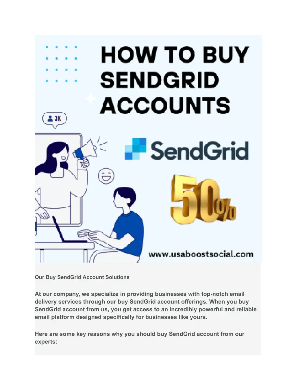 our buy sendgrid account solutions