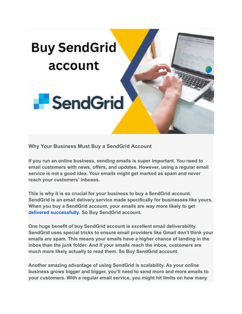 why your business must buy a sendgrid account