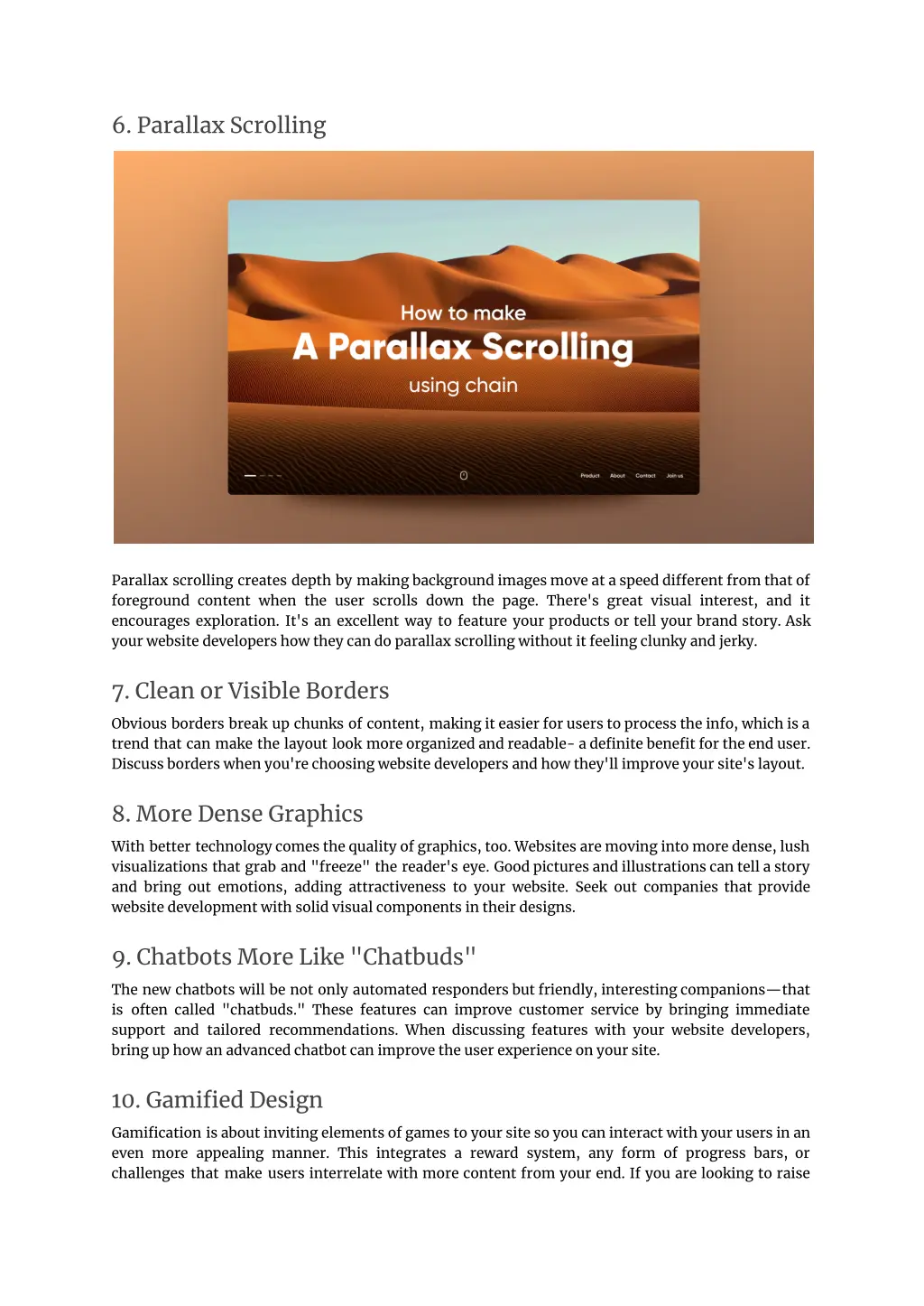 6 parallax scrolling