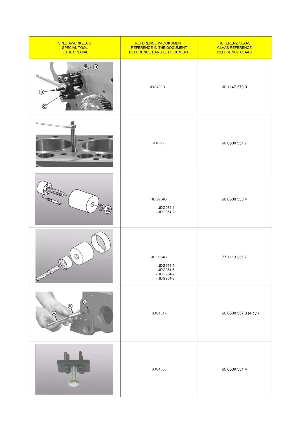 speziawerkzeug special tool outil special 1