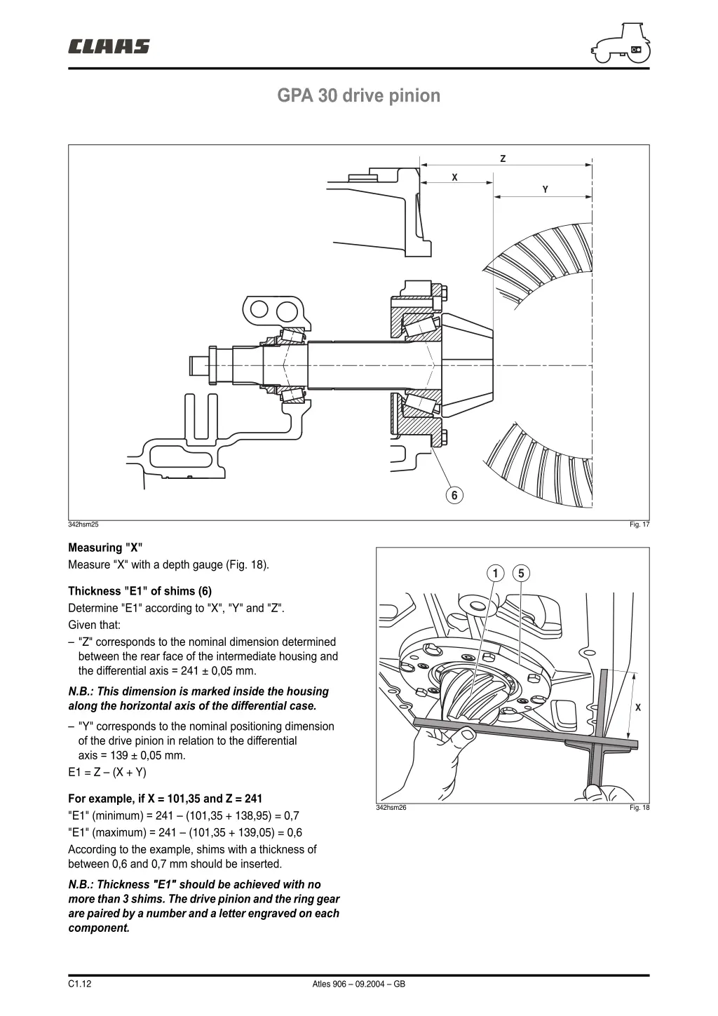 gpa 30 drive pinion 5