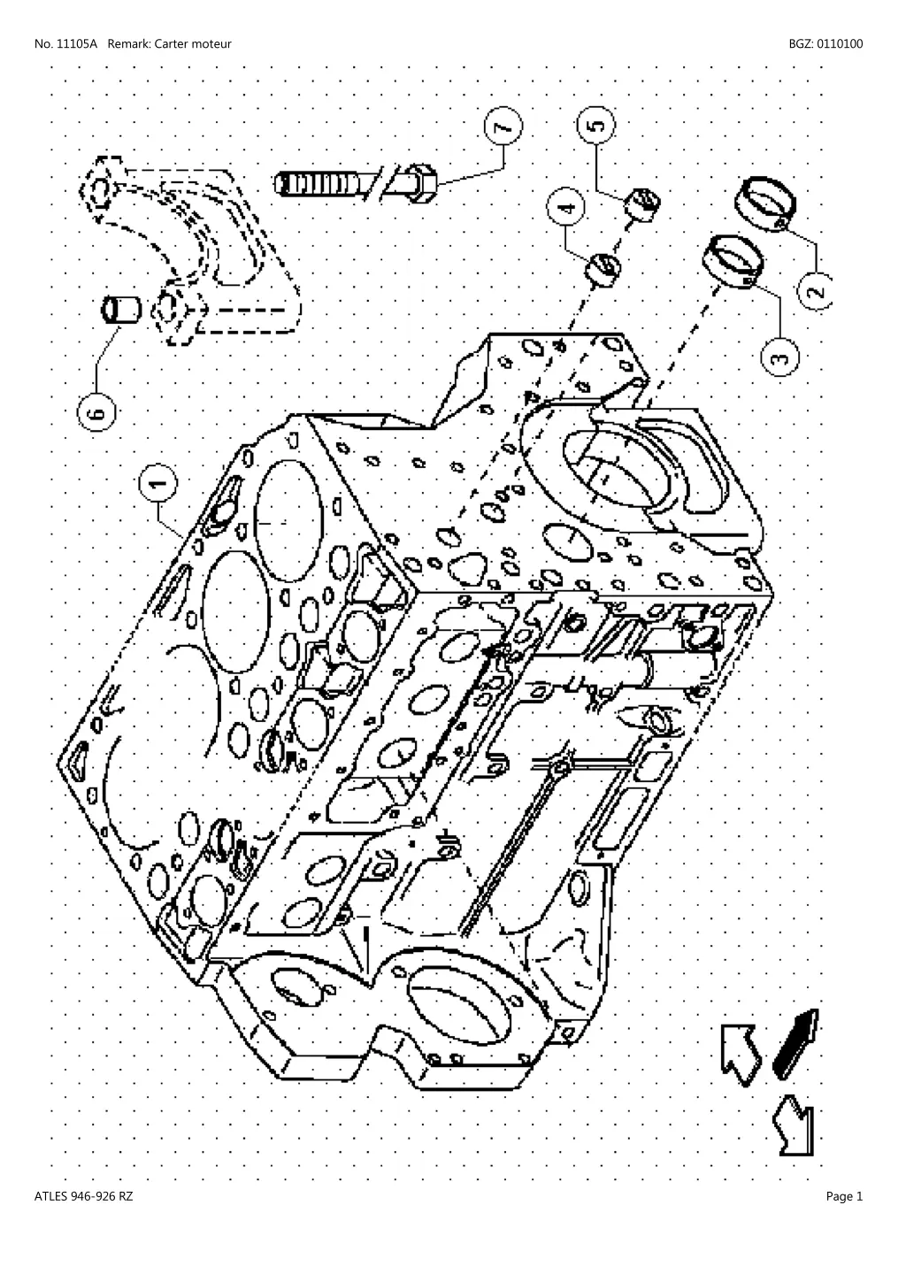 no 11105a remark carter moteur