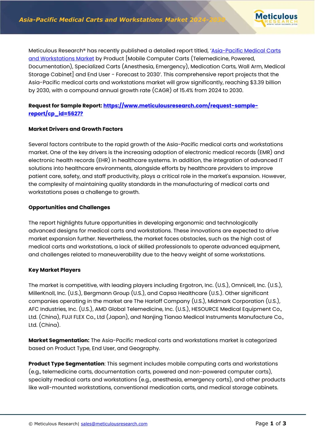 asia pacific medi cal carts and workstations