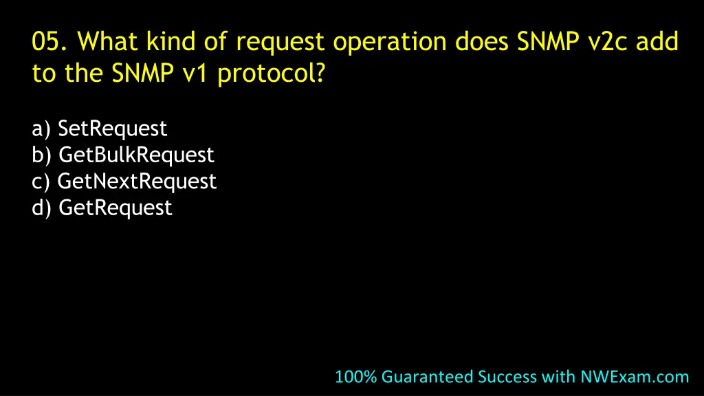 05 what kind of request operation does snmp