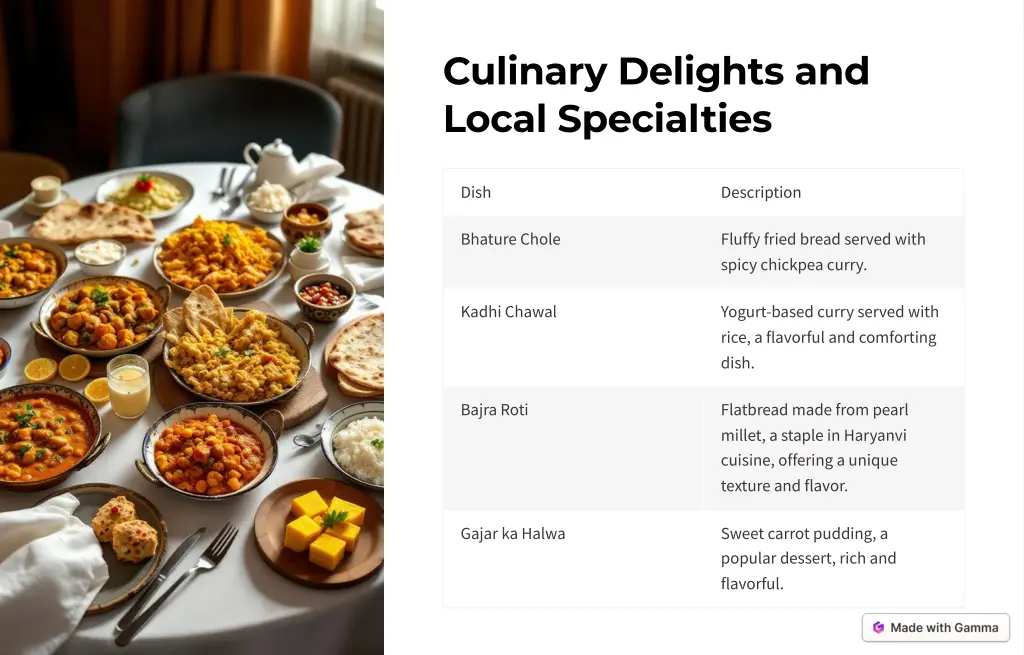 culinary delights and local specialties