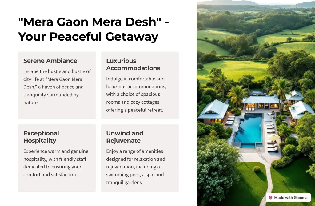 mera gaon mera desh your peaceful getaway