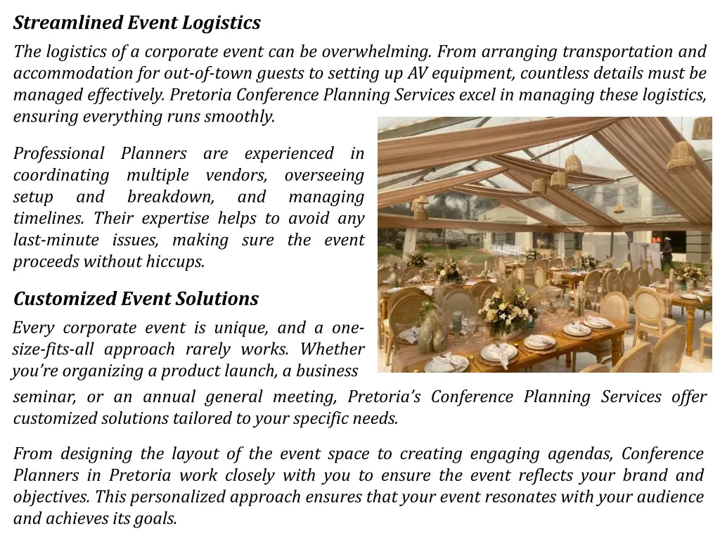 streamlined event logistics the logistics