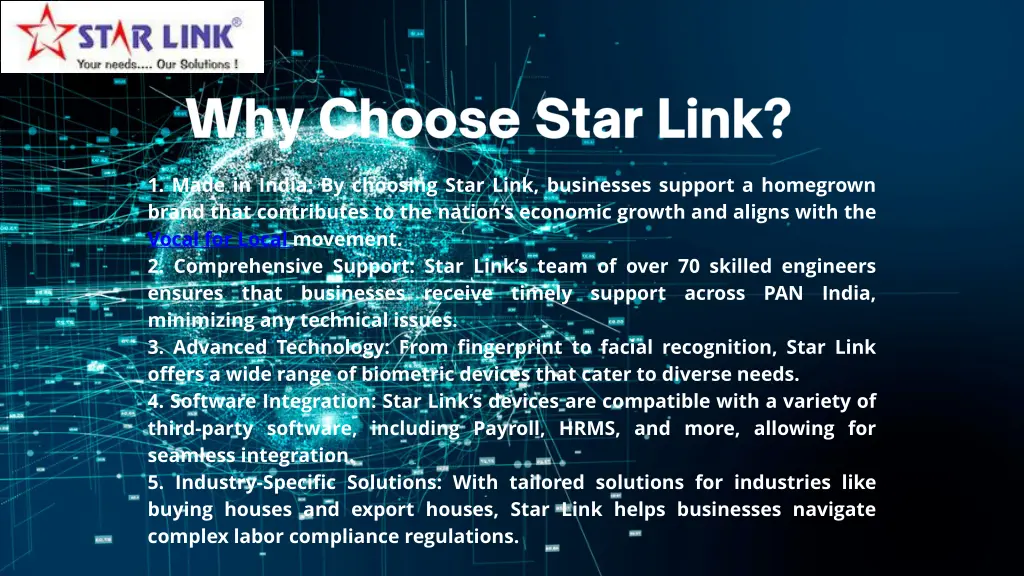 1 made in india by choosing star link businesses