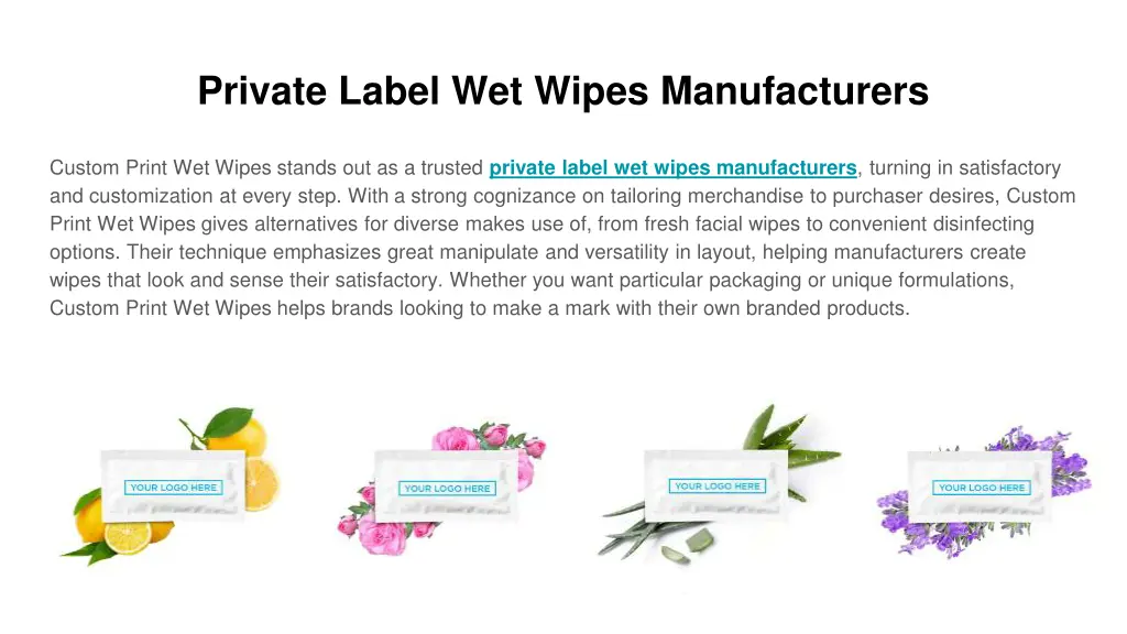 private label wet wipes manufacturers