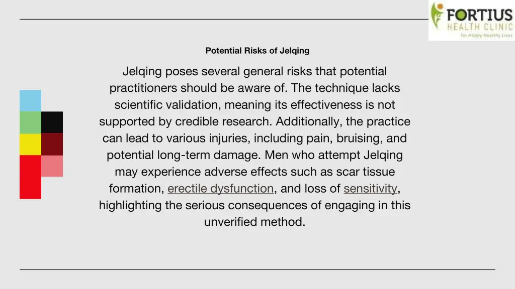 potential risks of jelqing