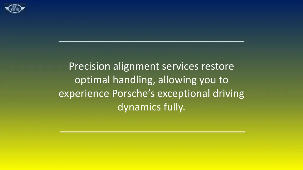 precision alignment services restore optimal