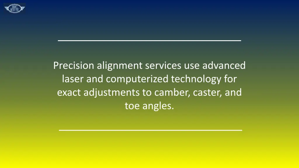 precision alignment services use advanced laser