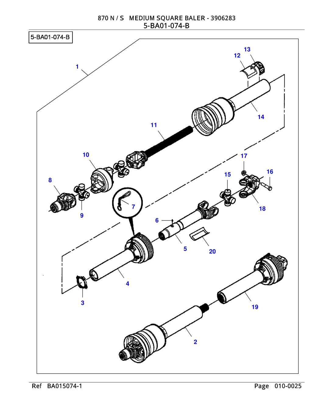 870 n s medium square baler 3906283 4