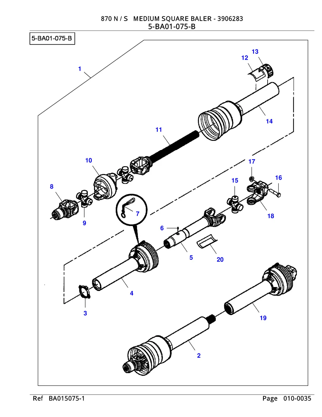 870 n s medium square baler 3906283 6