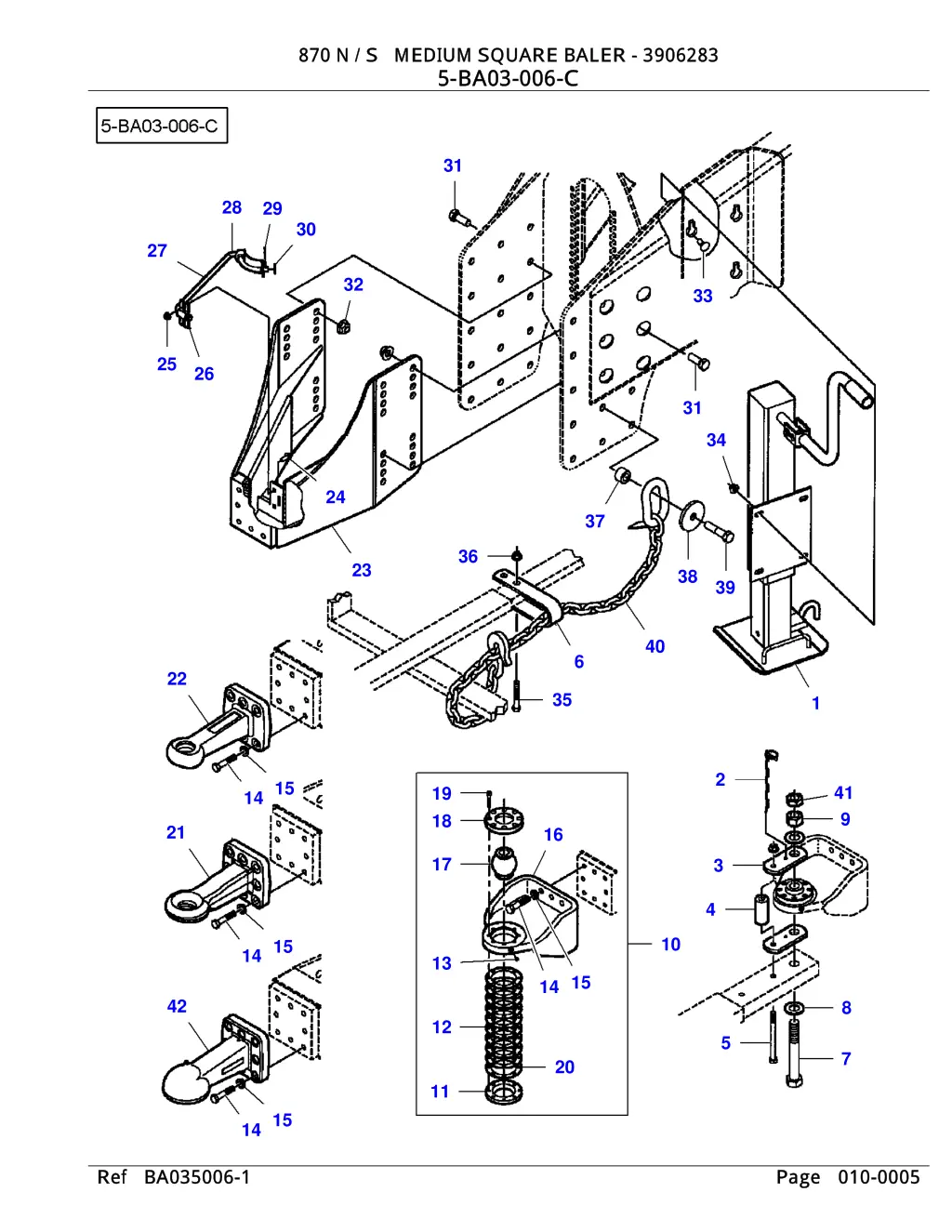 870 n s medium square baler 3906283